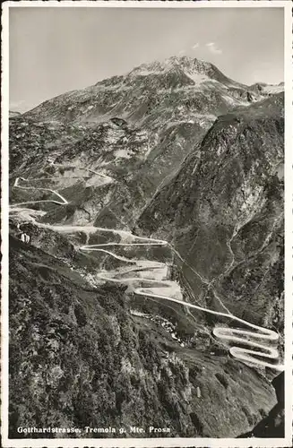 Airolo Gotthardstrasse Tremola Monte Prosa Kat. Airolo