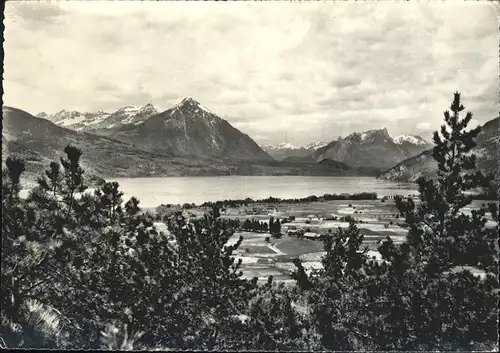 Interlaken BE Thunersee mit Alpenpanorama Kat. Interlaken