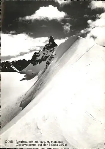 Jungfraujoch Meteorologisches Observatorium auf der Sphinx Kat. Jungfrau