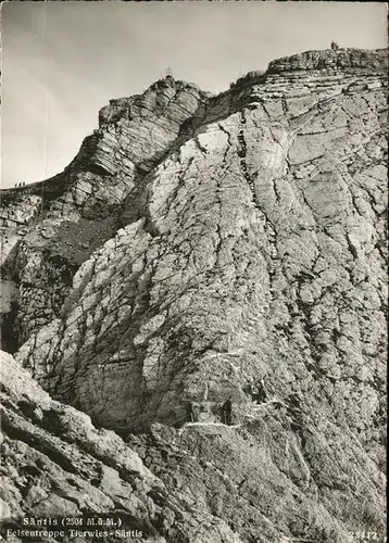 Schwaegalp Felsentreppe Tierwies Saentis Appenzeller Alpen Kat. Schwaegalp