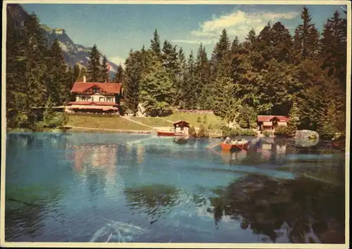 Kandersteg BE Blausee im Kandertal Kat. Kandersteg