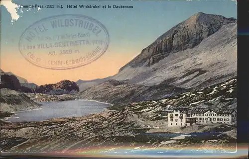 Gemmipass Wallis Hotel Wildstrubel Daubensee Kat. Gemmipass