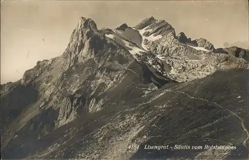 Gais AR Lisengrat Saentis vom Rotsteinpass Appenzeller Alpen / Gais /Bz. Mittelland