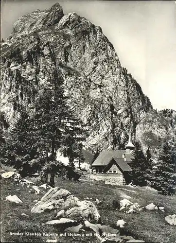 Holzegg Bruder Klausen Kapelle Grosser Mythen Kat. Holzegg