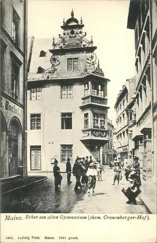 Mainz Rhein Erker Gymnasium Cronenberger Hof / Mainz Rhein /Mainz Stadtkreis