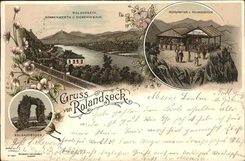 Rolandseck Restauration Rolandsboden Nonnenwerth Siebengebirge Kat. Remagen
