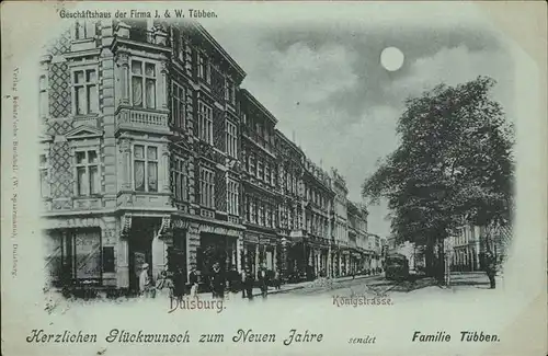 Duisburg Ruhr Koenigstr. Strassenbahn  / Duisburg /Duisburg Stadtkreis