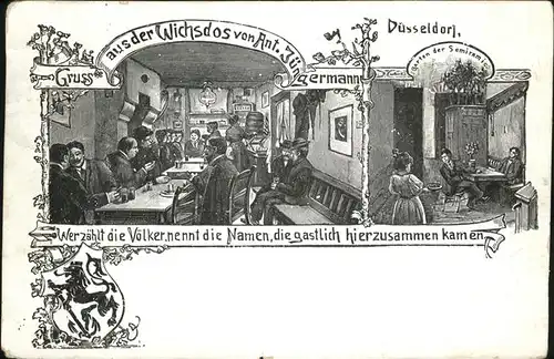 Duesseldorf Wichsdos v. Ant. Juengermann Wappen Kat. Duesseldorf