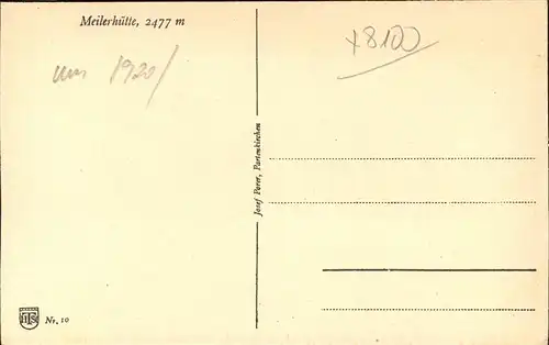 Partenkirchen Meilerhuette Kat. Garmisch Partenkirchen