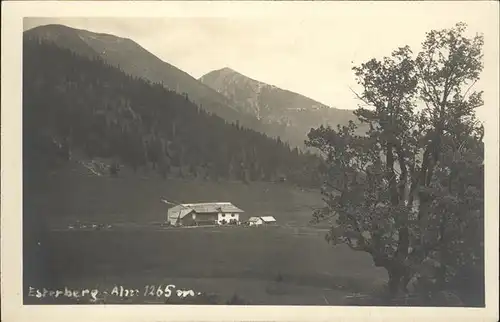 Partenkirchen Esterberg Alm Kat. Garmisch Partenkirchen