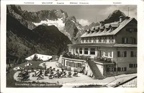 Kreuzeckhaus Zugspitze Kat. Garmisch Partenkirchen