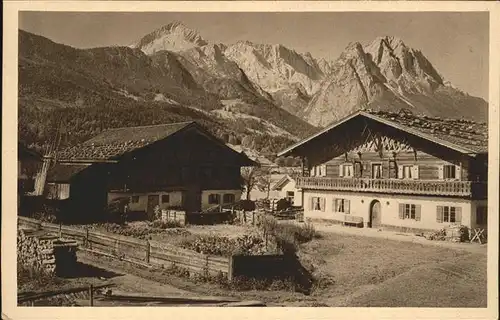 Garmisch-Partenkirchen Alte Bauernhaeuser / Garmisch-Partenkirchen /Garmisch-Partenkirchen LKR