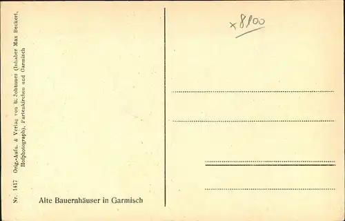 Garmisch-Partenkirchen Alte Bauernhaeuser / Garmisch-Partenkirchen /Garmisch-Partenkirchen LKR