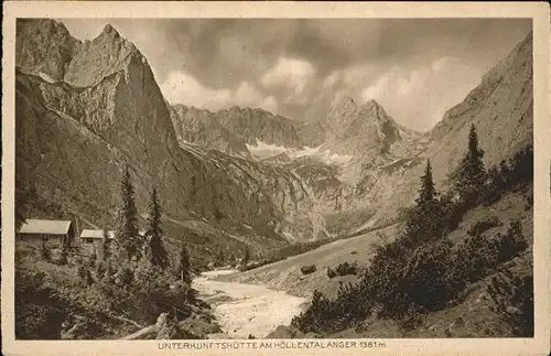 Hoellentalangerhuette  Kat. Garmisch Partenkirchen