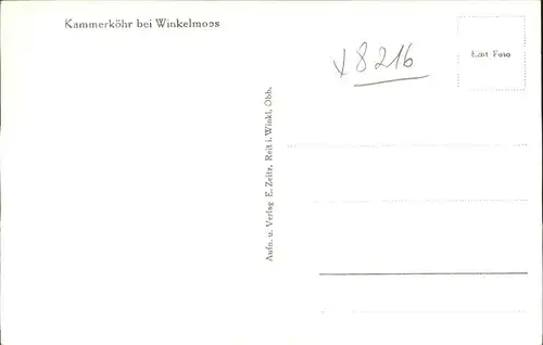 wz86425 Reit Winkl Kammerkoehr Winkelmoos Kategorie. Reit im Winkl Alte Ansichtskarten
