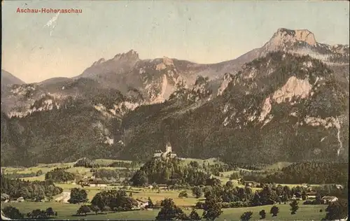 Hohenaschau Chiemgau Panorama Kat. Aschau i.Chiemgau