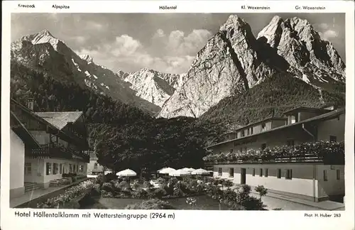 Garmisch Partenkirchen Hotel Hoellentalklamm Wetterstein Kat. Garmisch Partenkirchen