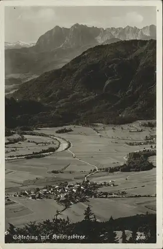 Schleching Luftbild Kaisergebirge Kat. Schleching