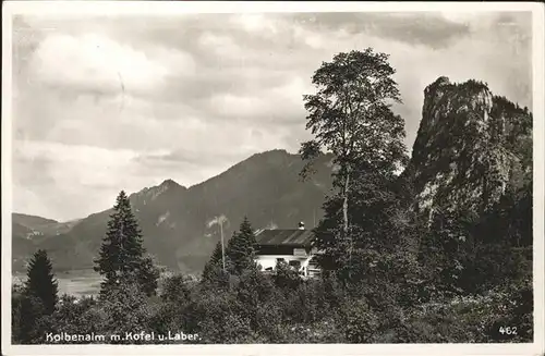 Oberammergau Kolbenalm Kofel Laber Kat. Oberammergau