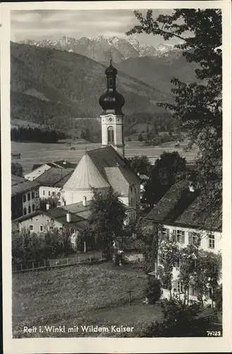 Reit Winkl Kirche Wilder Kaiser Kat. Reit im Winkl