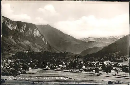 Aschau Schloss Tiroler Berge Kat. Aschau i.Chiemgau