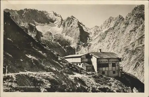 Hoellental Wetterstein Knappenhaeuser Kat. Grainau