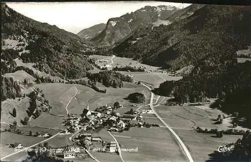 Sachrang Chiemgau Luftbild Kampenwand Kat. Aschau i.Chiemgau