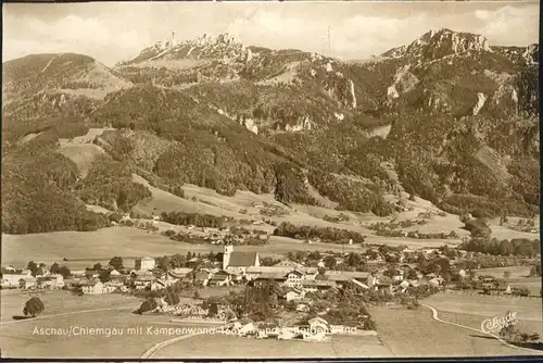 Aschau Luftbild Kampenwand Kat. Aschau i.Chiemgau