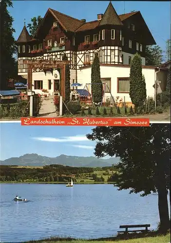 Krottenmuehl Landschulheim St. Hubertus Simssee Kat. Soechtenau