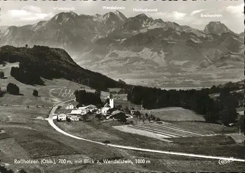 Rossholzen Gesamtansicht Wendelstein Kat. Samerberg