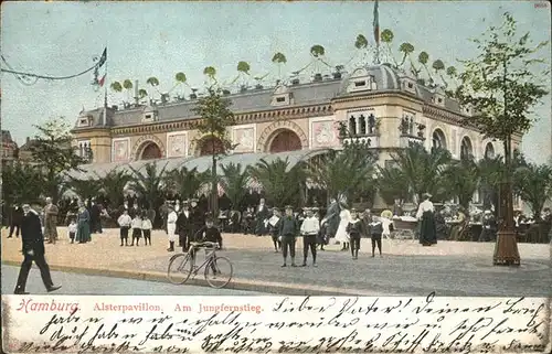 Hamburg Alterpavillon am Jungfernstieg Kat. Hamburg