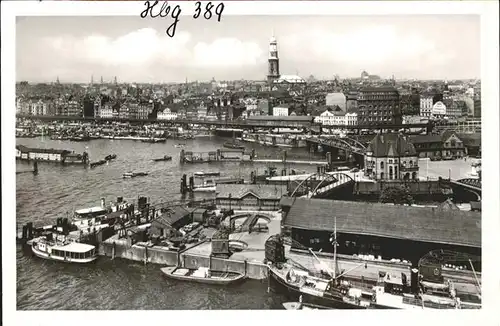 Hamburg Fliegeraufnahme Hafen Schiffe Kat. Hamburg