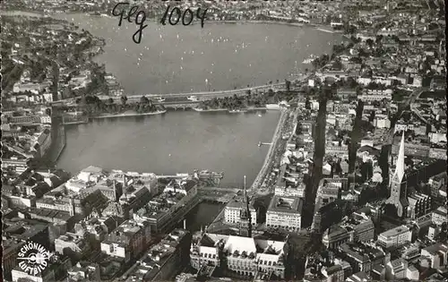 Hamburg %fa Binnen  und Aussenalster Kat. Hamburg