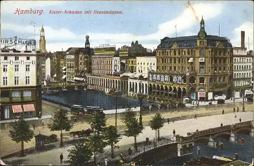 Hamburg Alster Arkaden Reesendamm Kat. Hamburg