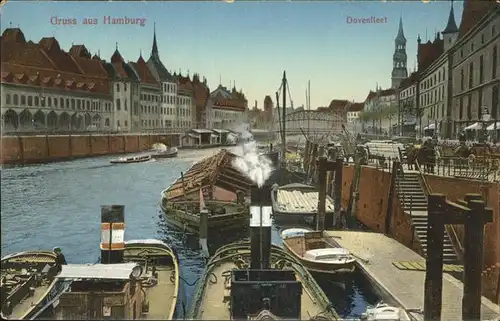 Hamburg Dovenfleet Schiffe  Kat. Hamburg
