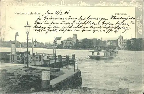 Uhlenhorst Faehrhaus Schiff Kat. Hamburg