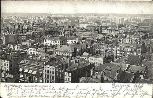 Hamburg Fliegeraufnahme Gesamt Panorama Kat. Hamburg