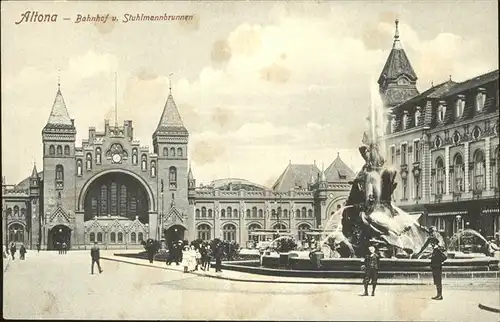 Altona Hamburg Bahnhof Stuhlmannbrunnen Kat. Hamburg