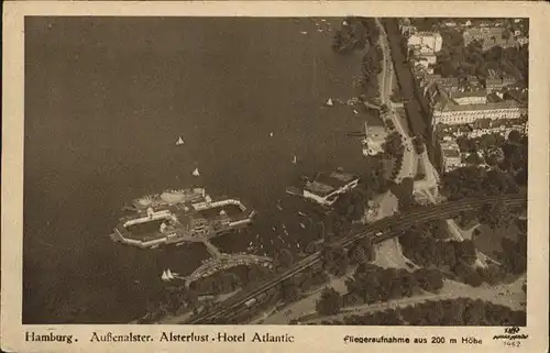 Hamburg %fa Aussenalster Alsterlust Hotel Atlantic Kat. Hamburg