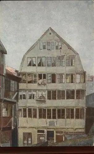 Hamburg Brahmshaus Kuenstlerkarte Kat. Hamburg