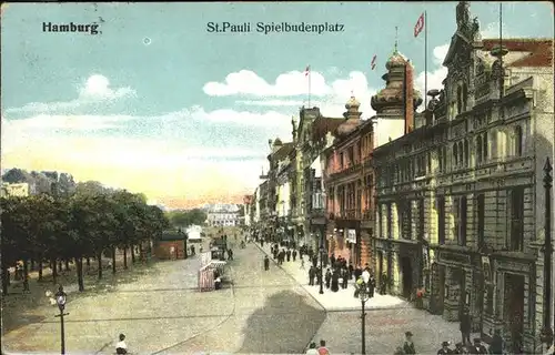 Hamburg St. Pauli Spielbudenplatz Kat. Hamburg