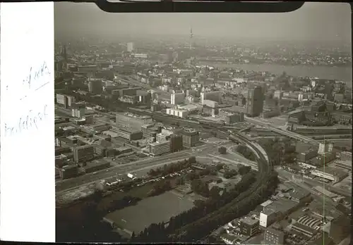 Hamburg Fliegeraufnahme Hochhaeuser Kat. Hamburg