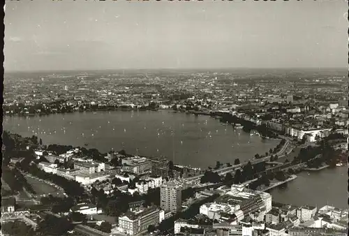 Hamburg Fliegeraufnahme Kat. Hamburg