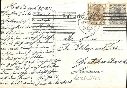 Hamburg Brand Grosse Michaeliskirche 3. Juli 1906 Kat. Hamburg