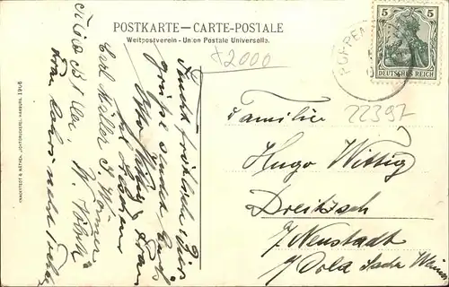 Poppenbuettel Gasthof zur Alsterschlucht Rich. Jungclaus Kat. Hamburg