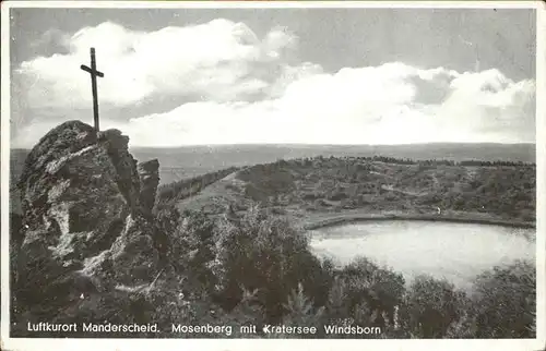 Manderscheid Eifel Mosenberg Kratersee Windsborn / Manderscheid /Bernkastel-Wittlich LKR