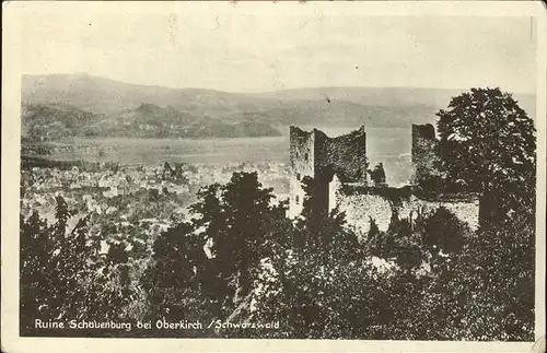 Oberkirch Baden Ruine Schauenburg Schwarzwald Kat. Oberkirch