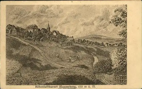 Masserberg Hoehenluftkurort Kat. Masserberg