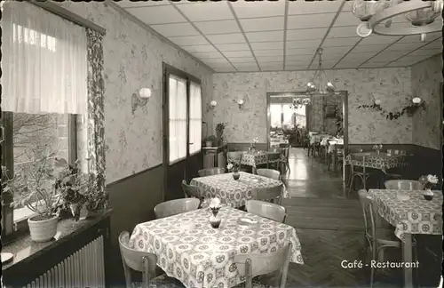Waldbreitbach Wied Cafe Restaurant  Elsbachtal Gastraum Kat. Waldbreitbach