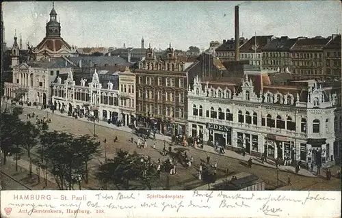 Hamburg St. Pauli Spielbudenplatz Kat. Hamburg